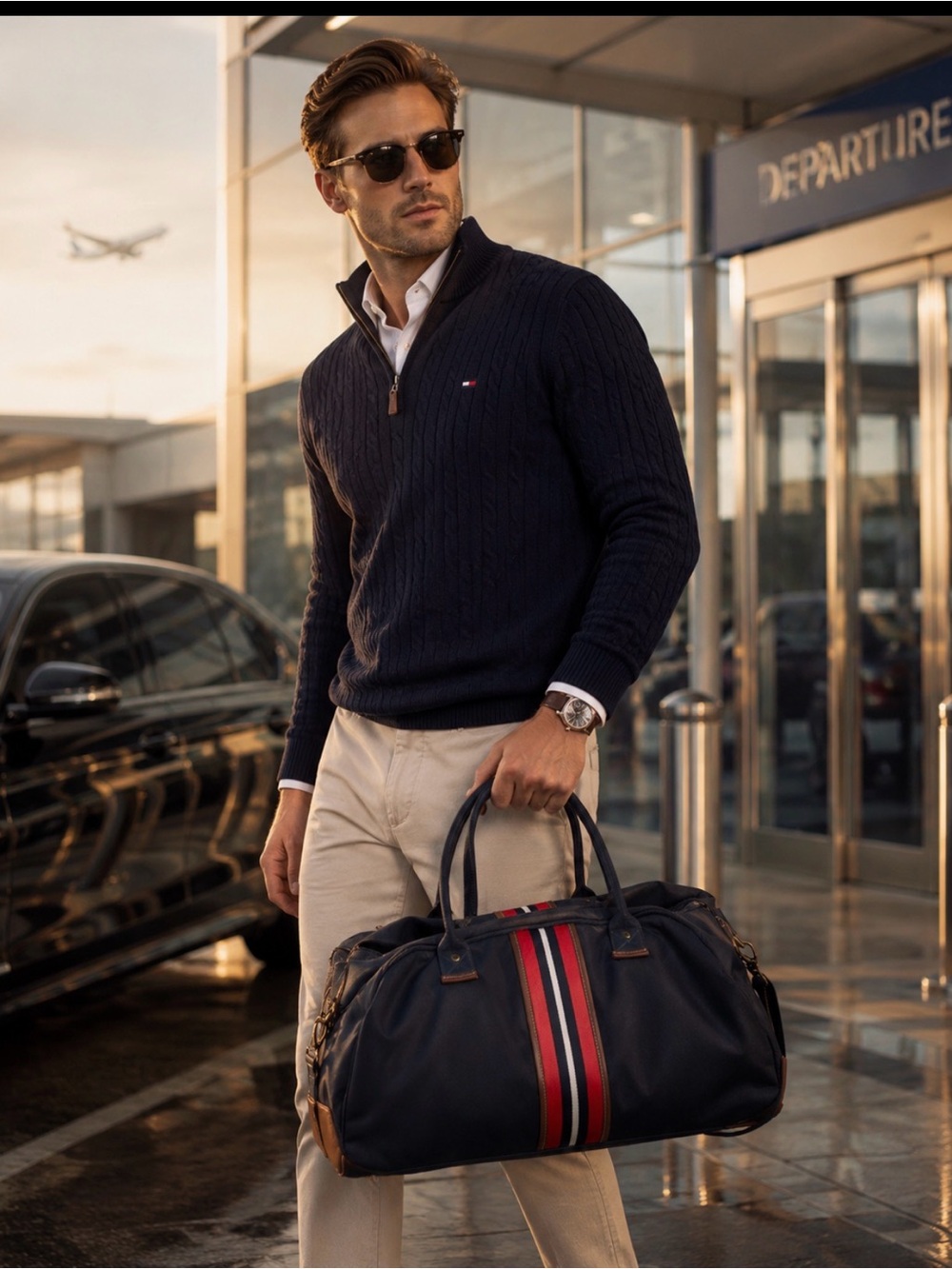 Tommy Hilfiger Travel Duffle Bag/Carry on/With Wheels